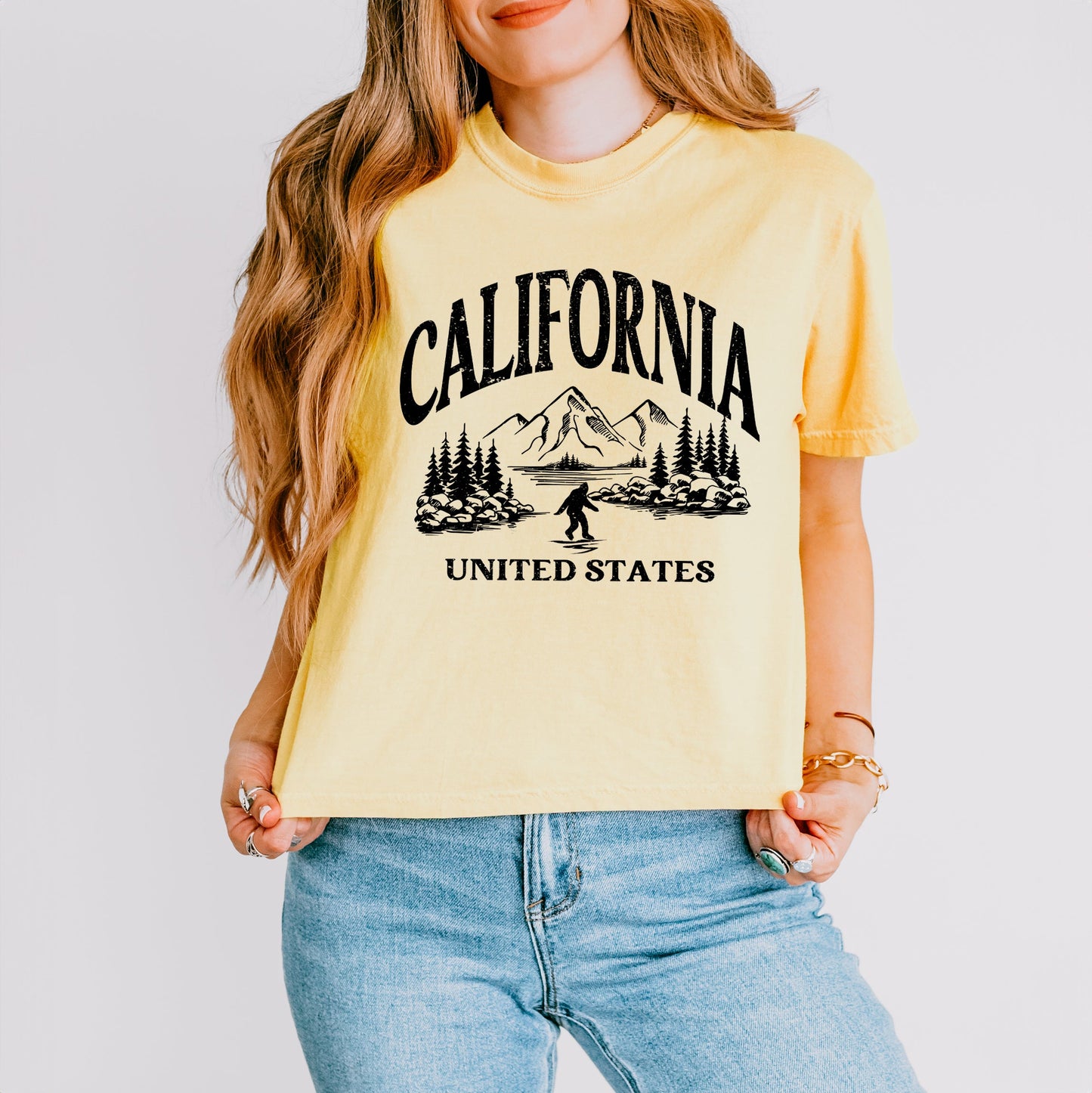 California Forest Scene | Relaxed Fit Cropped Tee