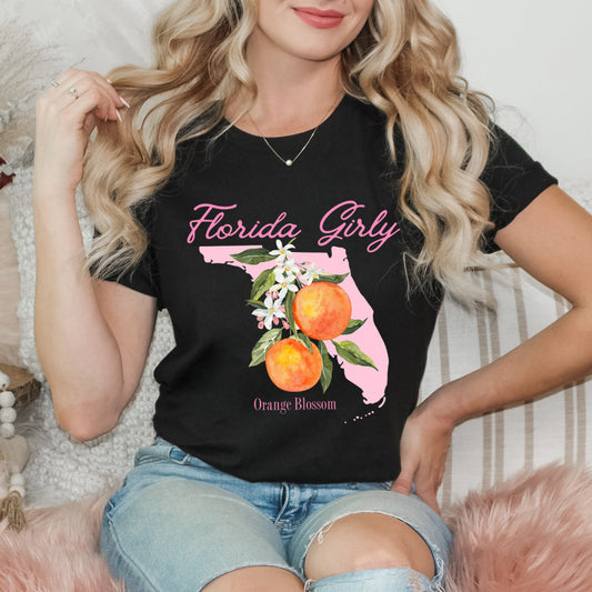 Florida Girly Flower | Short Sleeve Graphic Tee