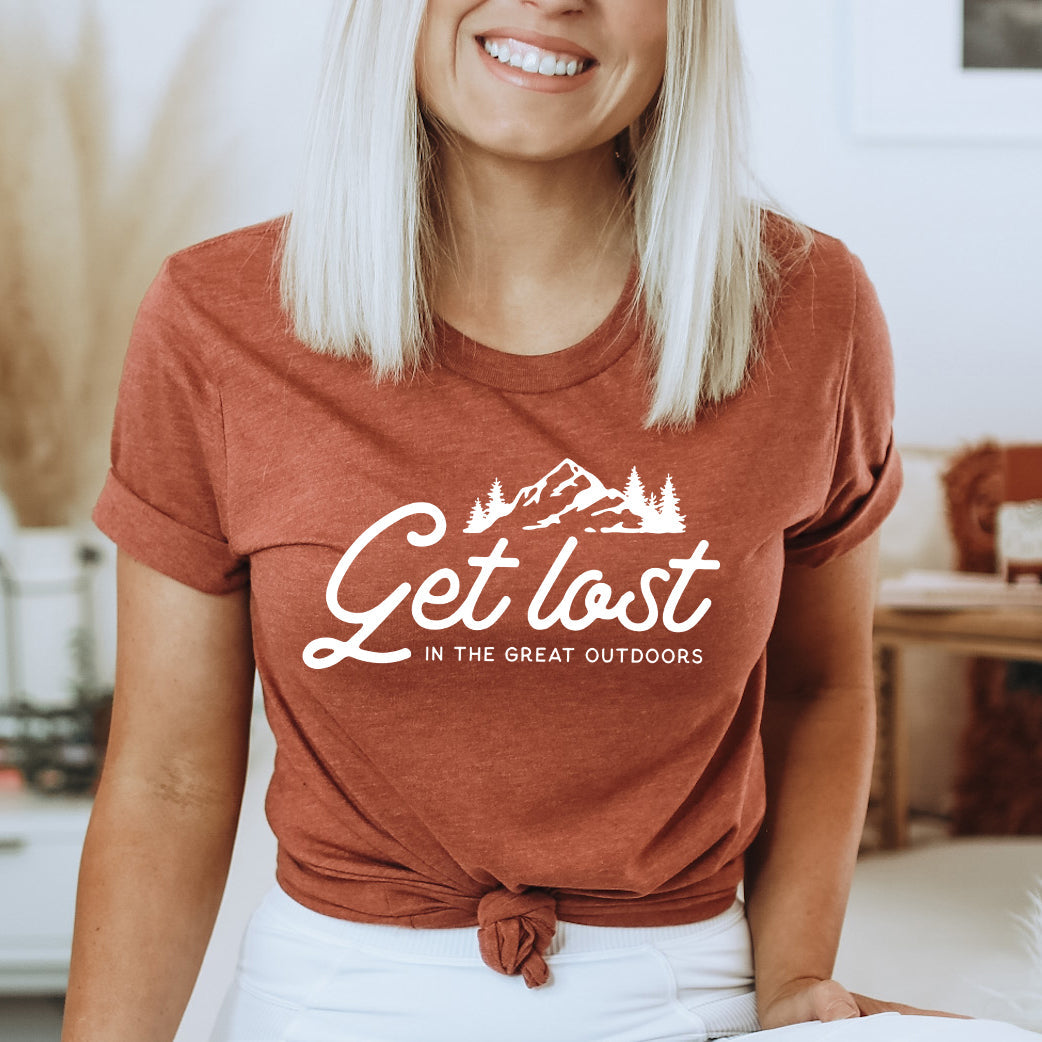 Get Lost In The Great Outdoors | Short Sleeve Graphic Tee