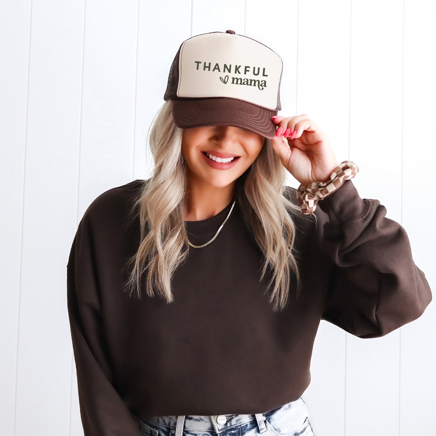 Thankful Mama Bold Heart | Foam Trucker Hat