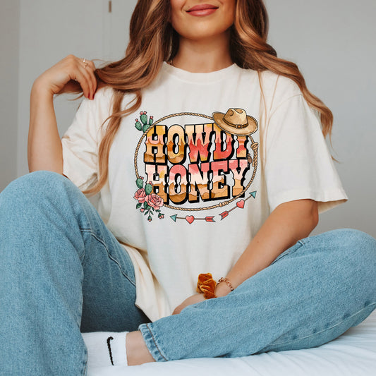 Howdy Honey | Garment Dyed Tee