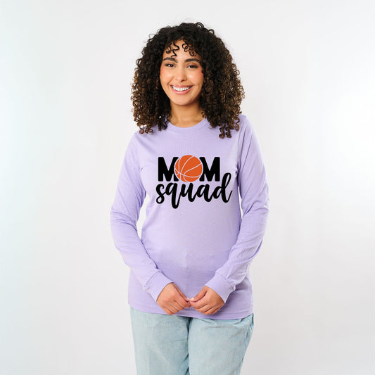 Mom Squad Basketball | Long Sleeve Crew Neck