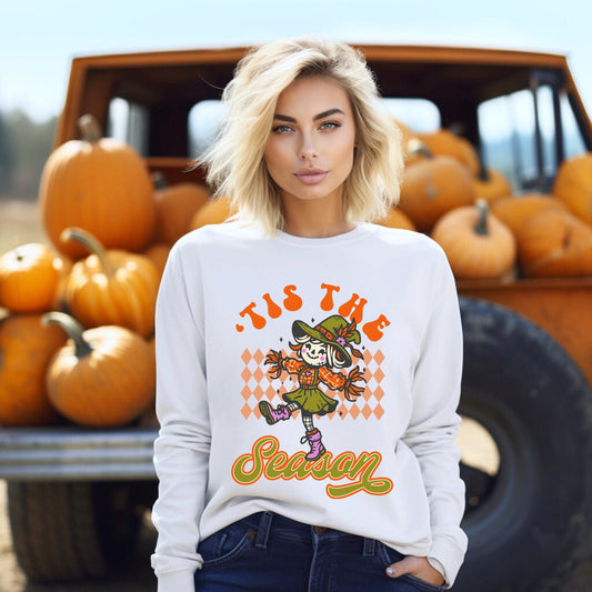 Tis The Season Scarecrow | Long Sleeve Graphic Tee