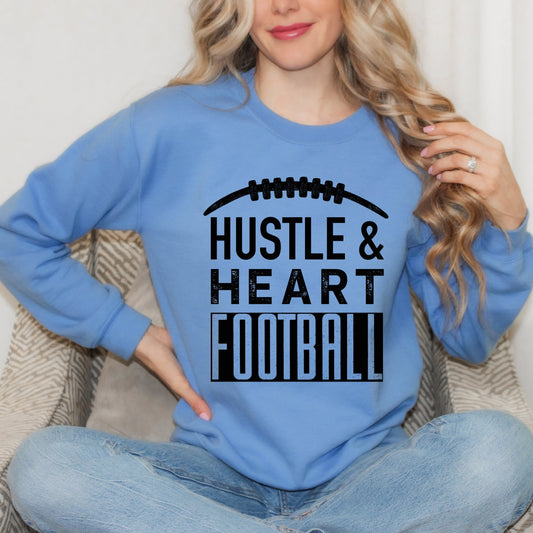 Hustle And Heart Football | Sweatshirt