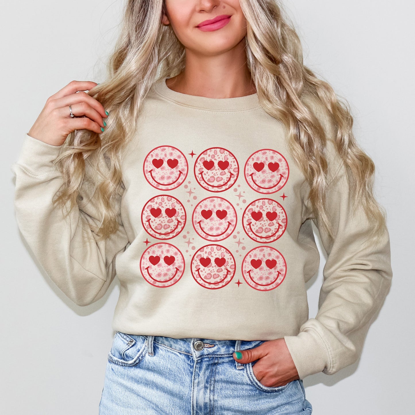 Nine Valentine Faces | Sweatshirt