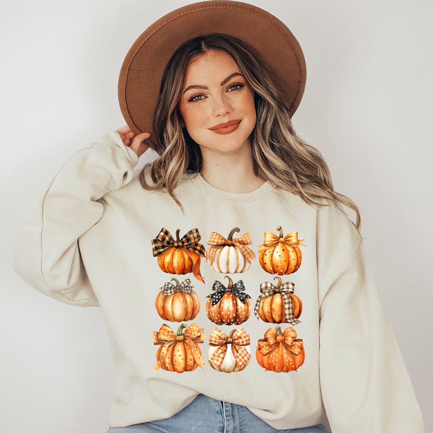 Coquette Fall Pumpkin Chart | Sweatshirt