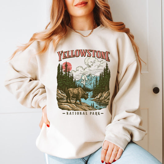 Yellowstone National Park Buffalo | Sweatshirt