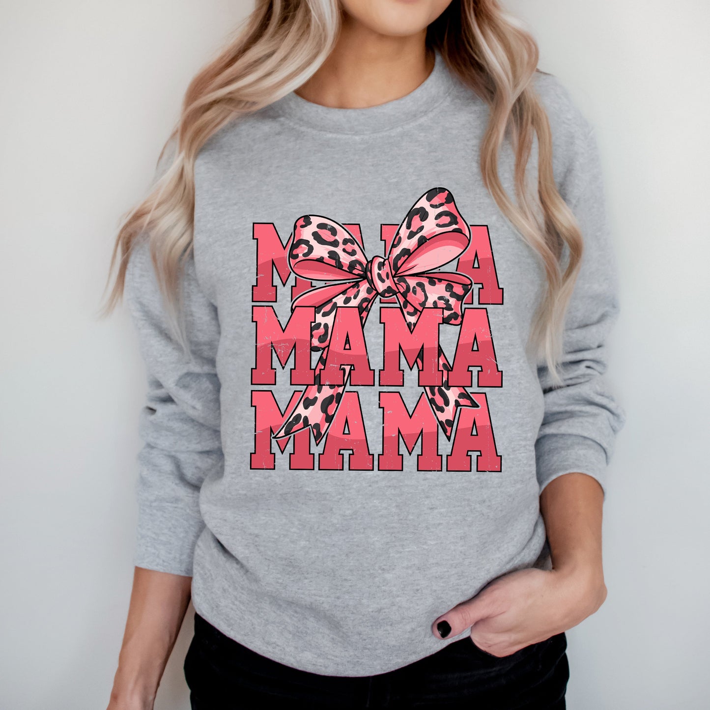 Coquette Mama Leopard  | Sweatshirt