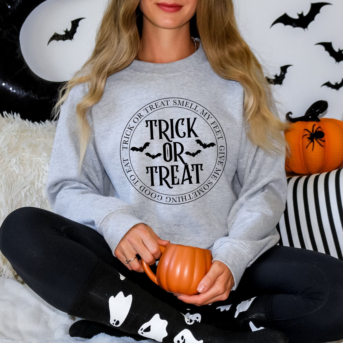 Trick Or Treat Circle | Sweatshirt