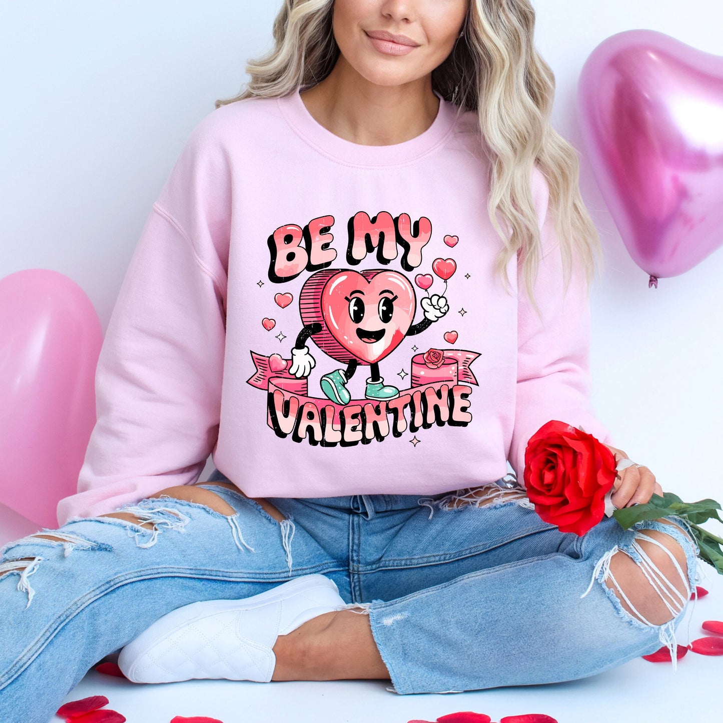 Be My Valentine Cartoon | Sweatshirt