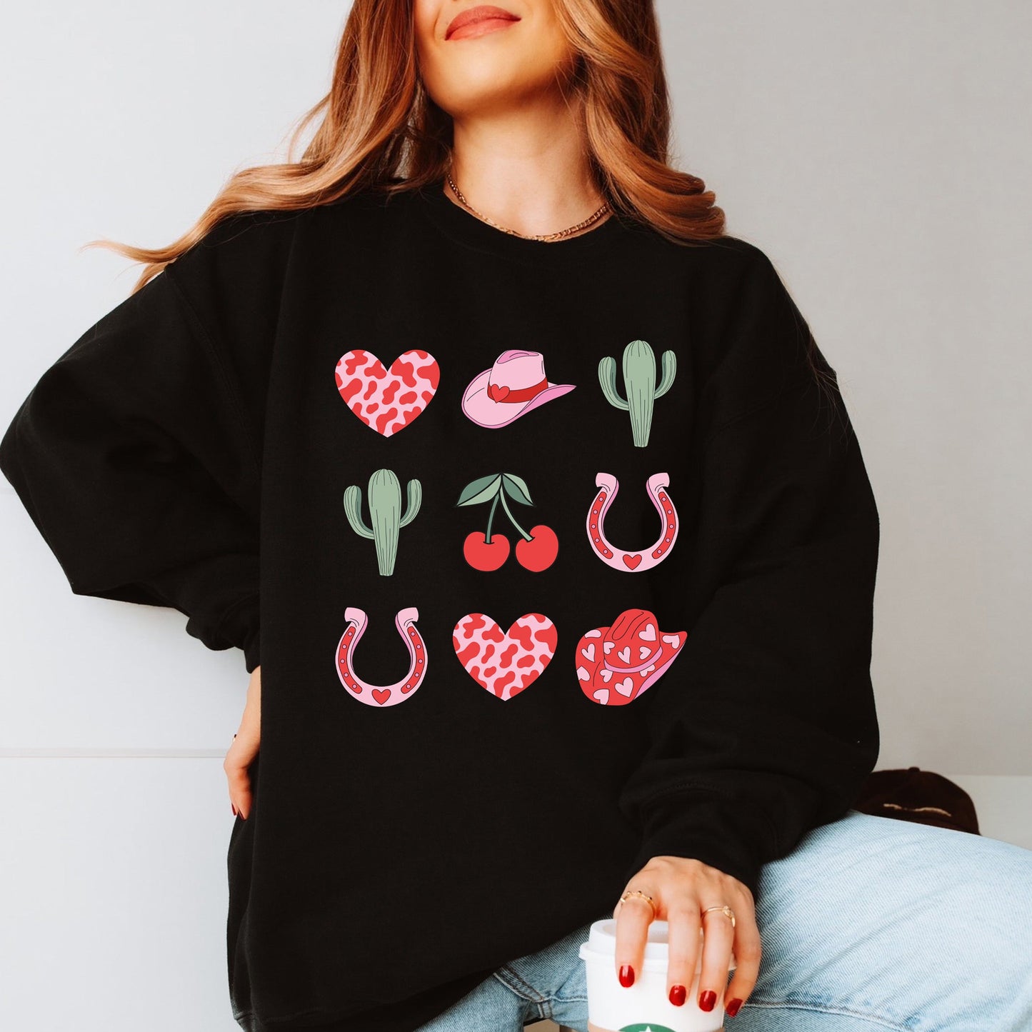 Cowgirl Valentine Chart | Sweatshirt