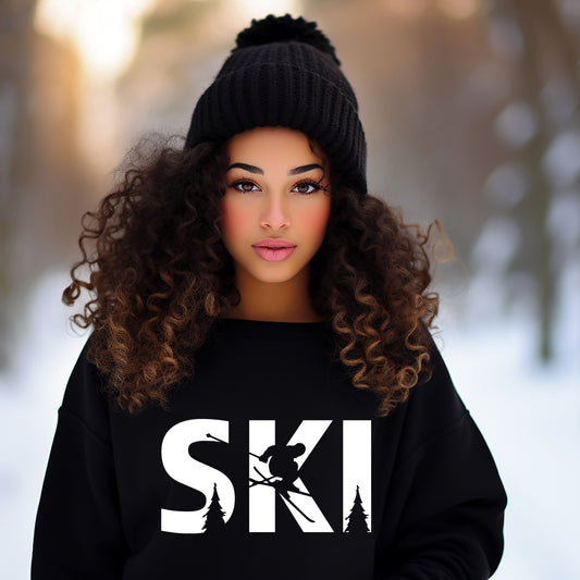 Ski With Trees | Sweatshirt