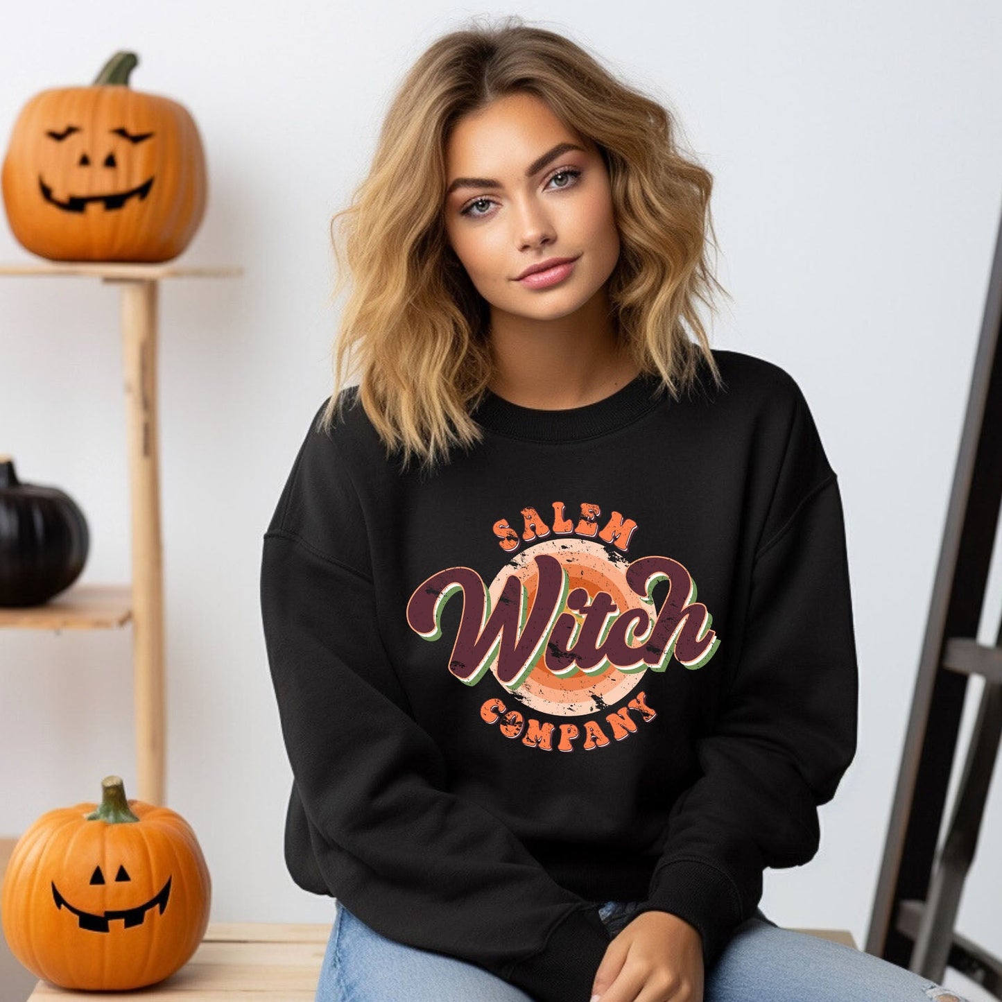 Retro Salem Witch Company | Sweatshirt