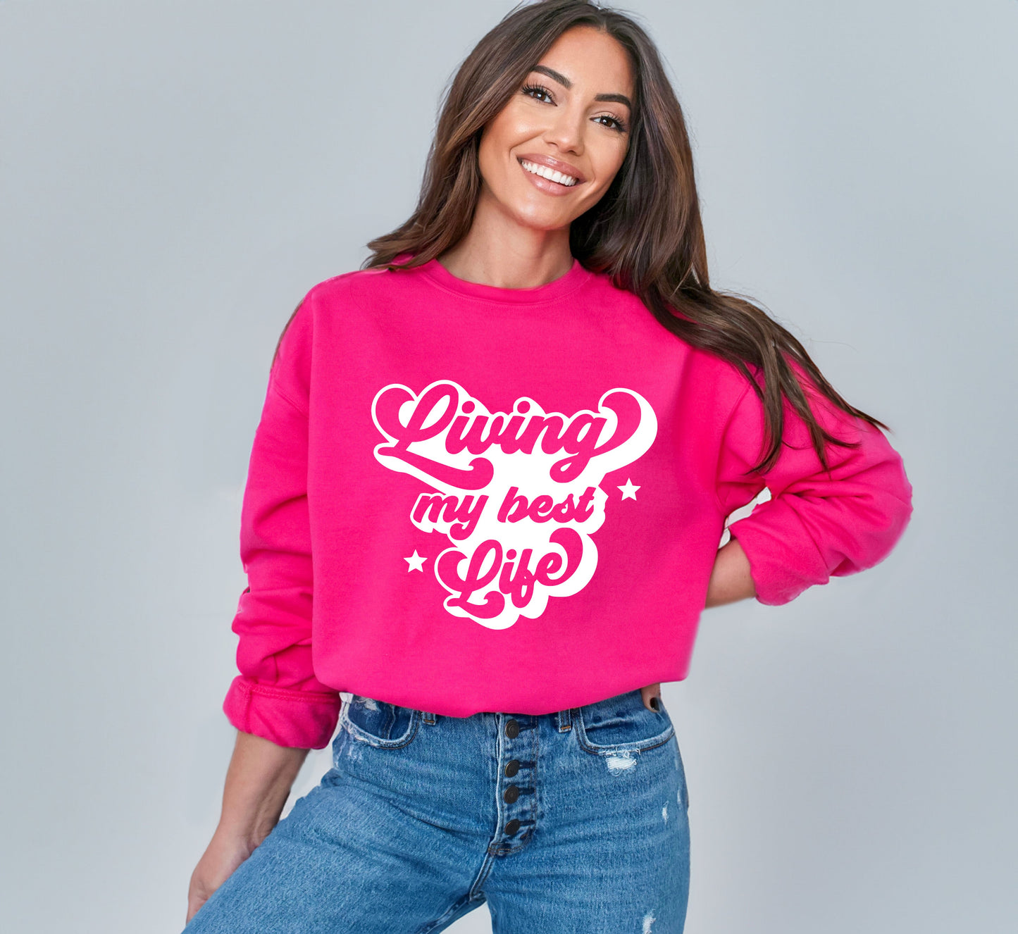 Retro Living My Best Life | Sweatshirt