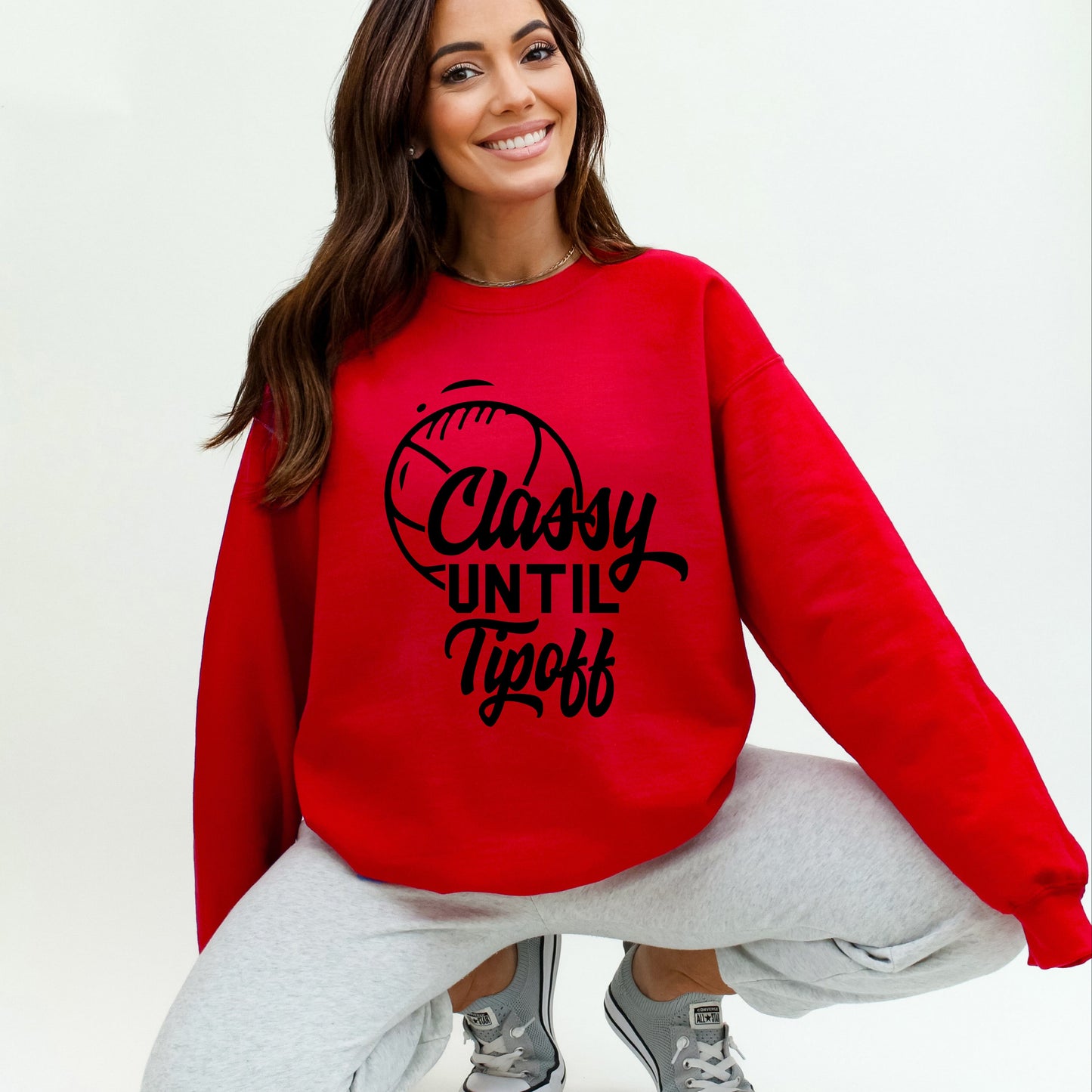 Classy Until Tipoff | Sweatshirt