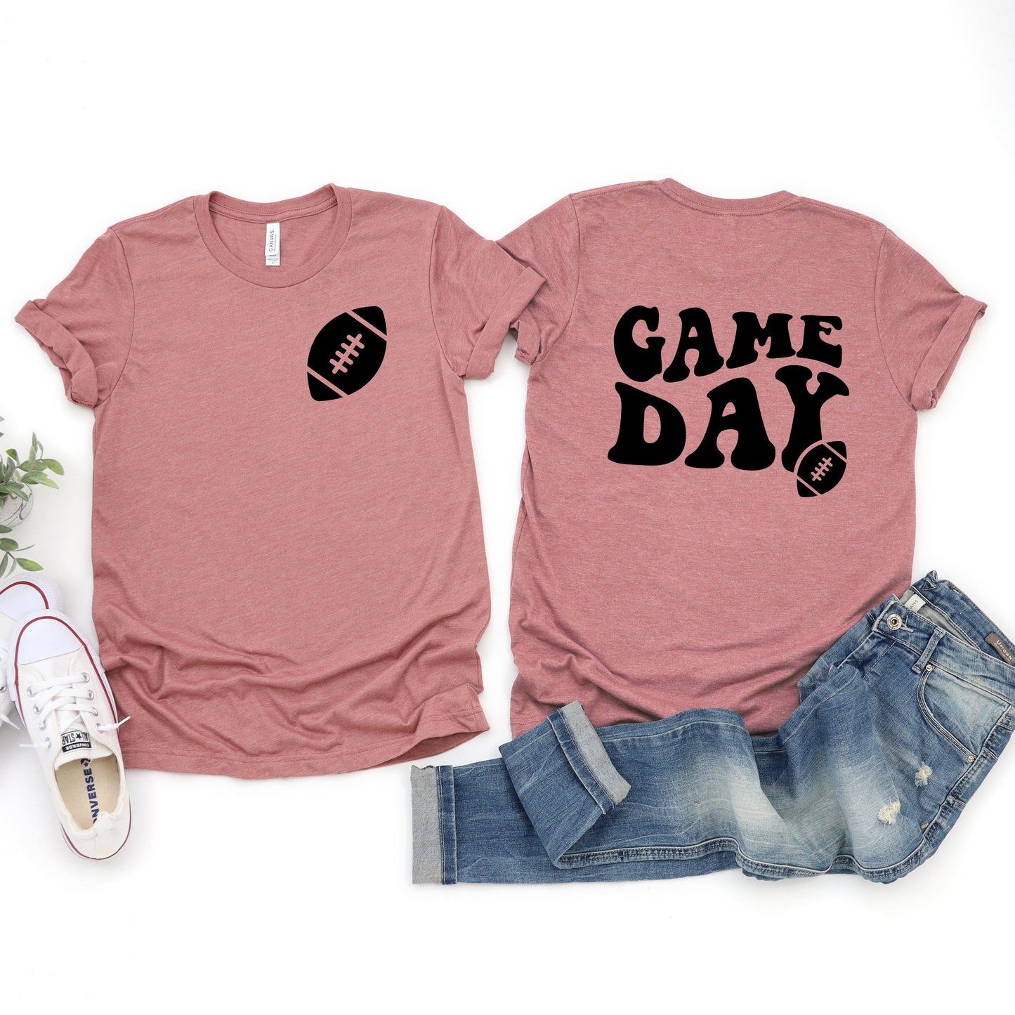 Game Day Football | Front & Back Short Sleeve Graphic Tee