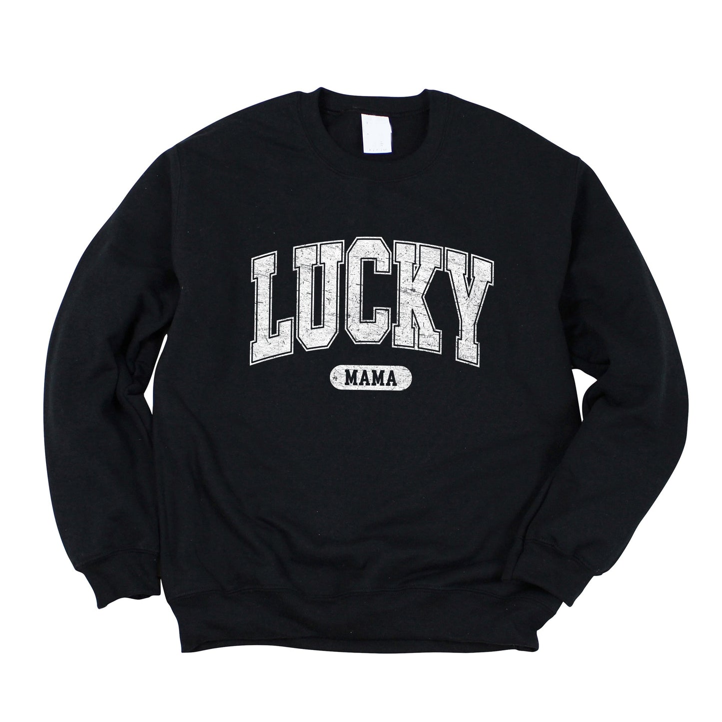 Lucky Mama Distressed | Sweatshirt