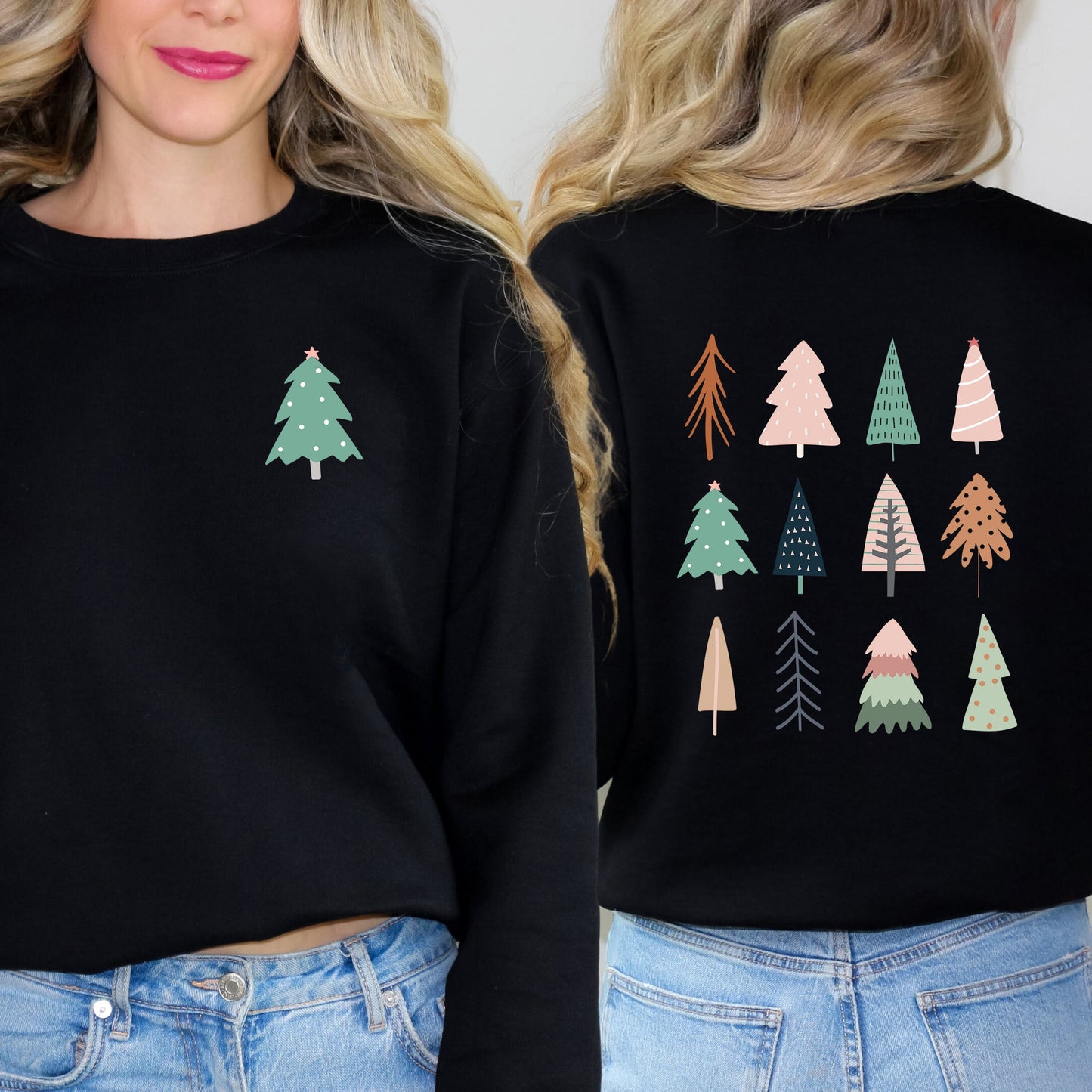 Christmas Tree Chart | Sweatshirt Front and Back Design