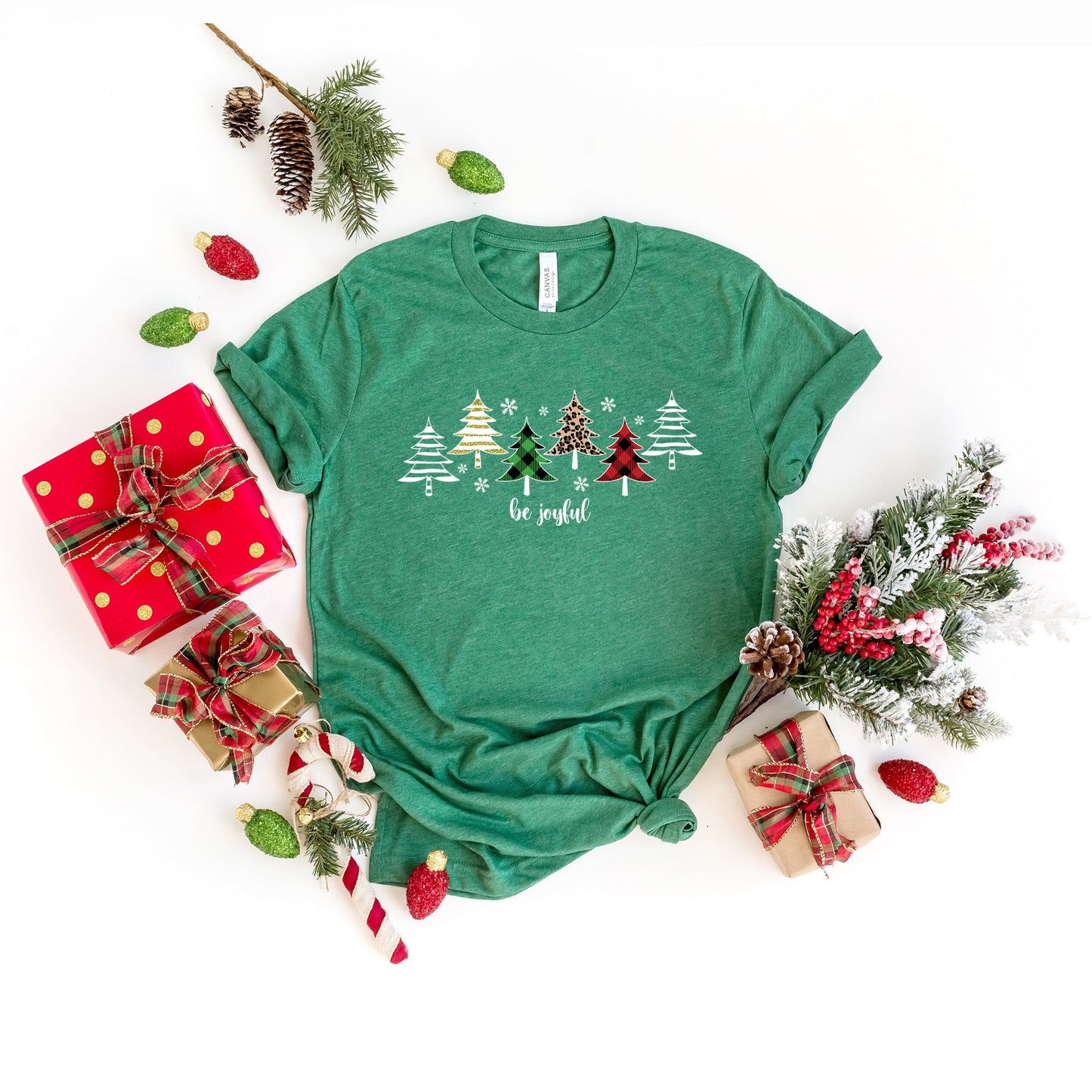 Be Joyful Trees | Short Sleeve Crew Neck