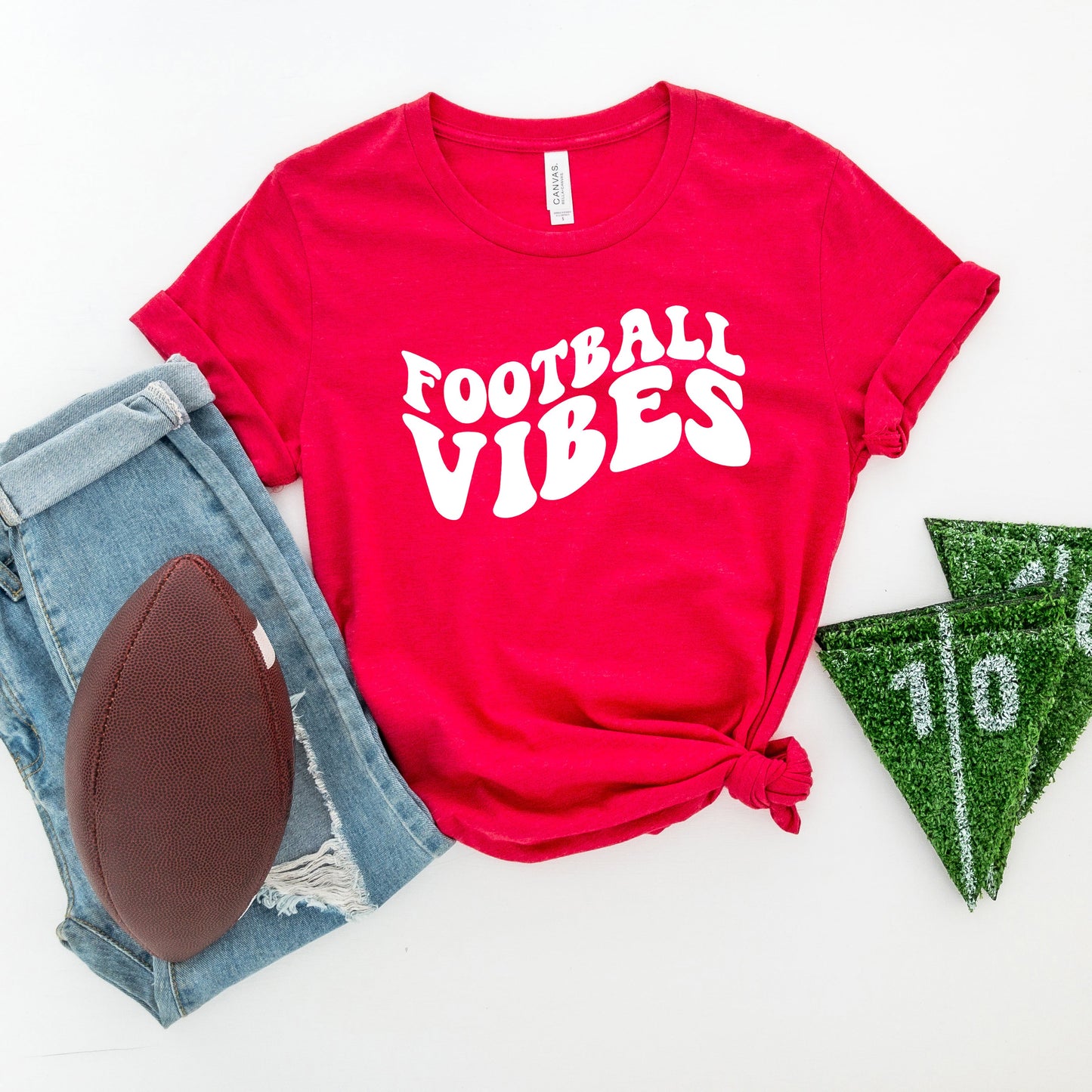 Retro Football Vibes | Short Sleeve Crew Neck