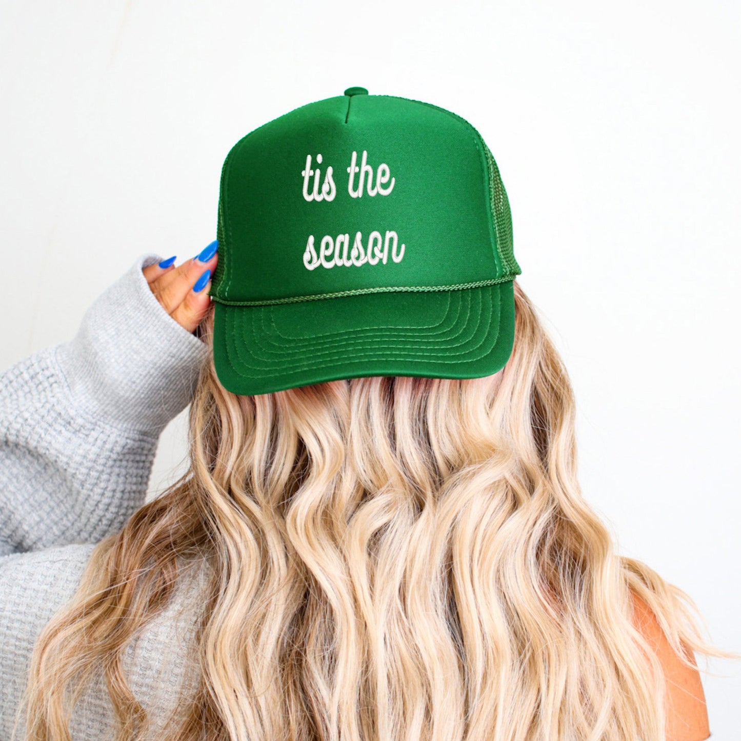 Embroidered Tis The Season Bold Cursive | Foam Trucker Hat