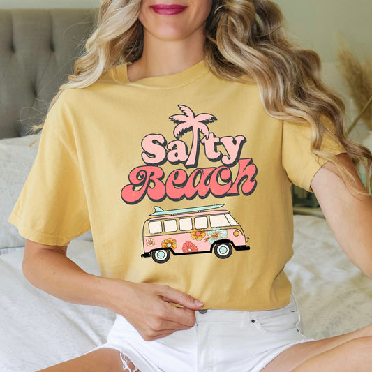Salty Beach Van | Garment Dyed Short Sleeve Tee