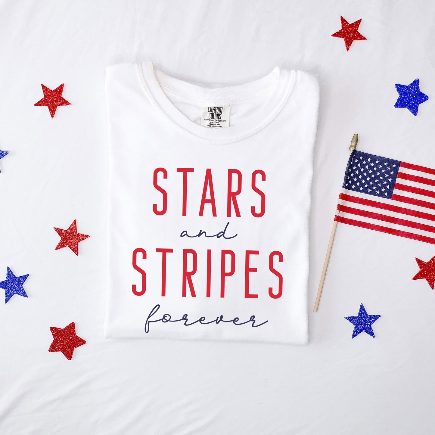 Stars And Stripes Forever | Garment Dyed Short Sleeve Tee