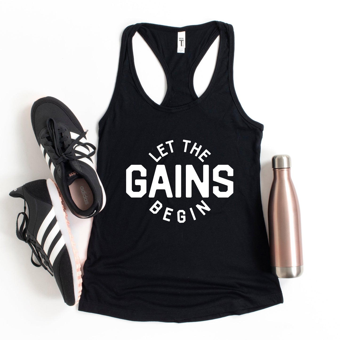 Let The Gains Begin | Racerback Tank