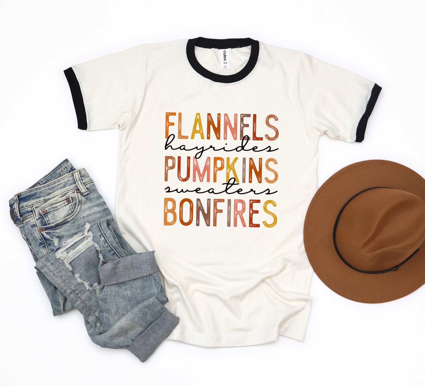 Flannels, Hayrides, Pumpkins | Ringer Tee