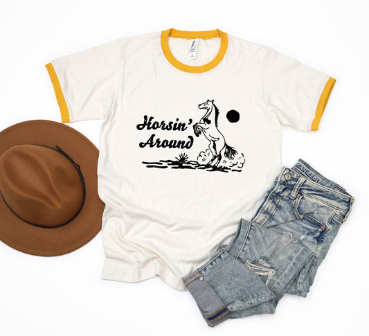 Horsin' Around | Ringer Tee