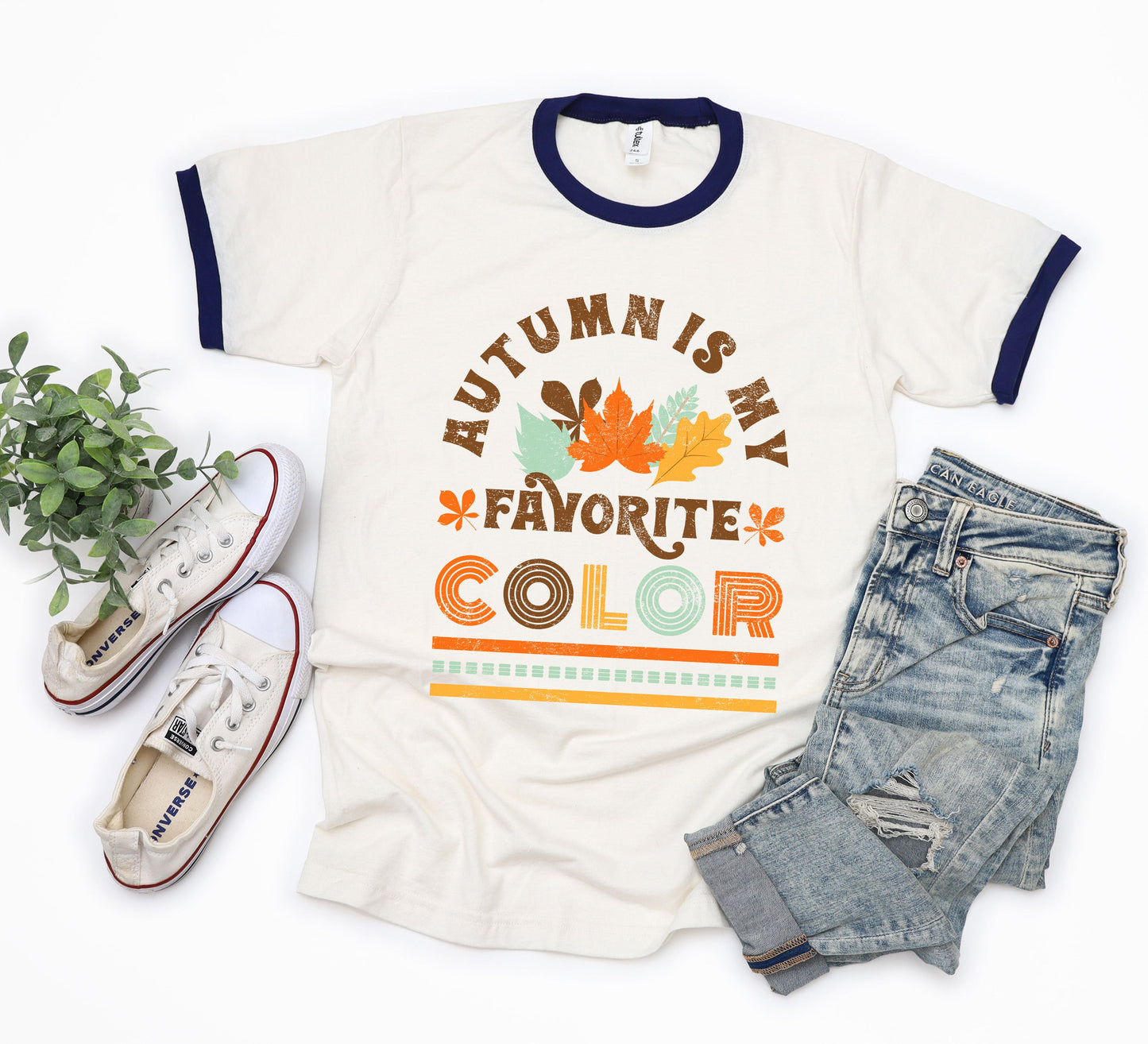 Autumn Is My Favorite Color Colorful | Ringer Tee