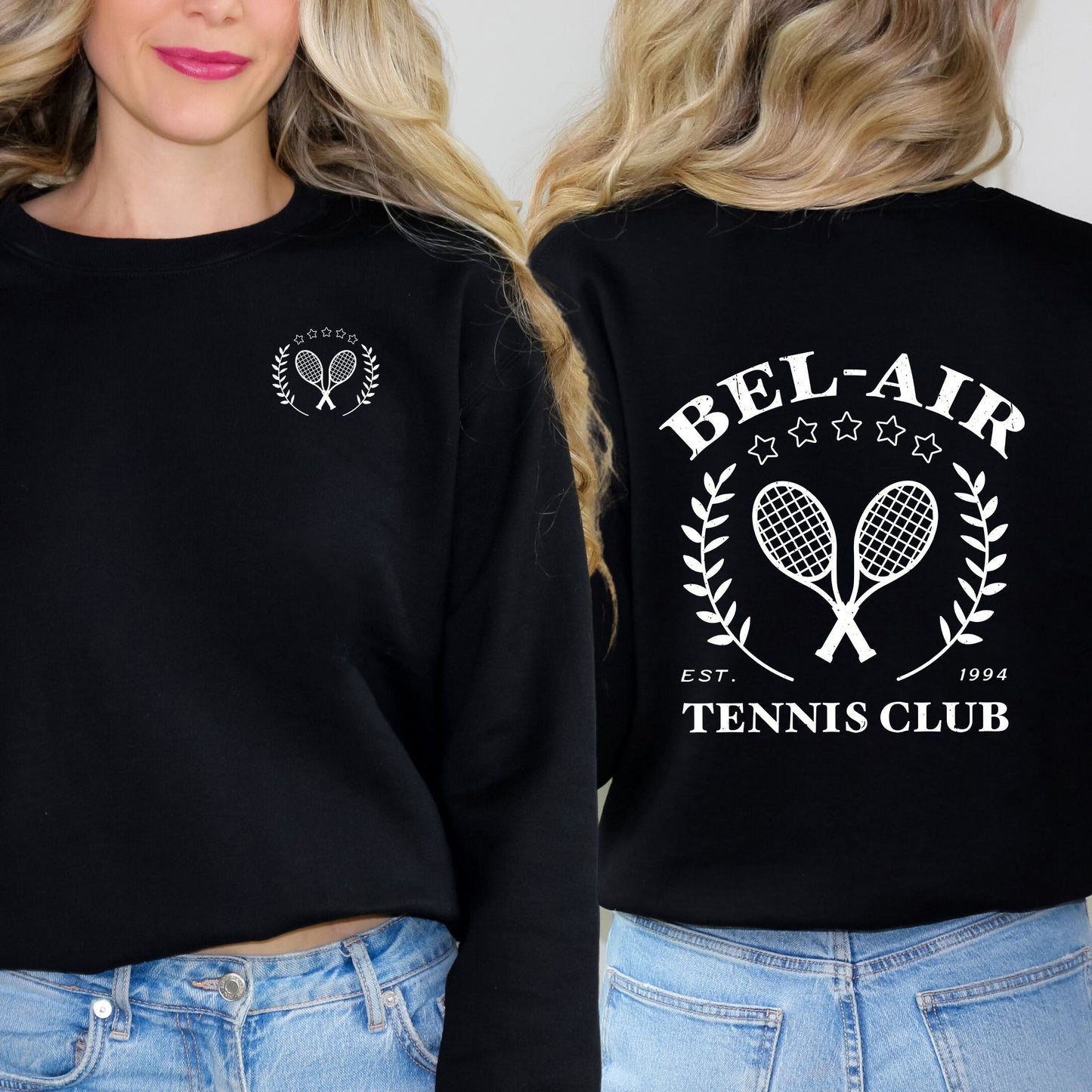 Bel Air Tennis Club | Sweatshirt Front and Back Design