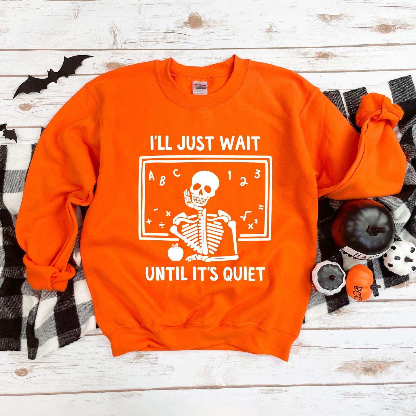 Wait Until It's Quiet Apple | Sweatshirt