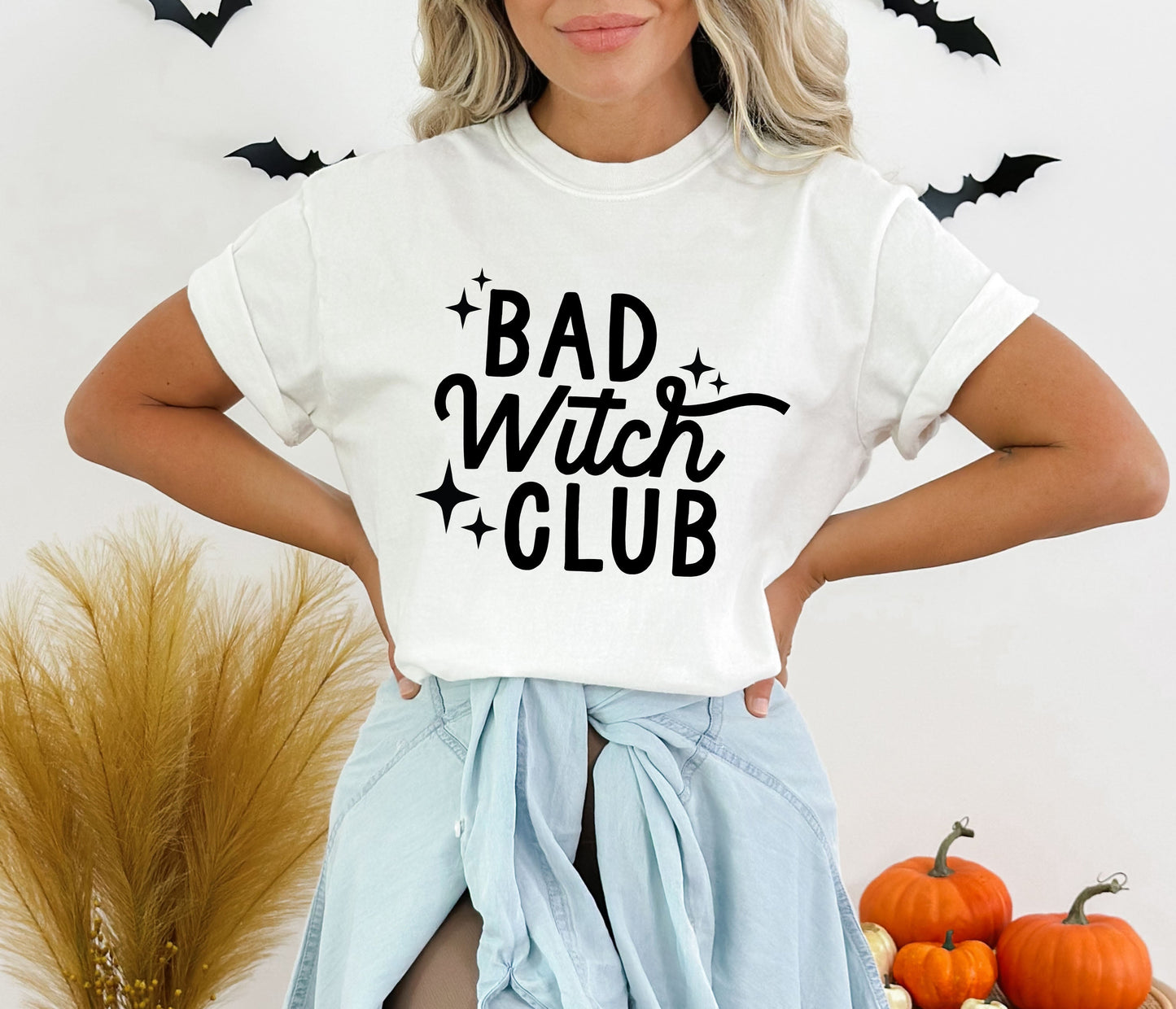 Bad Witch Club | Garment Dyed Short Sleeve Tee