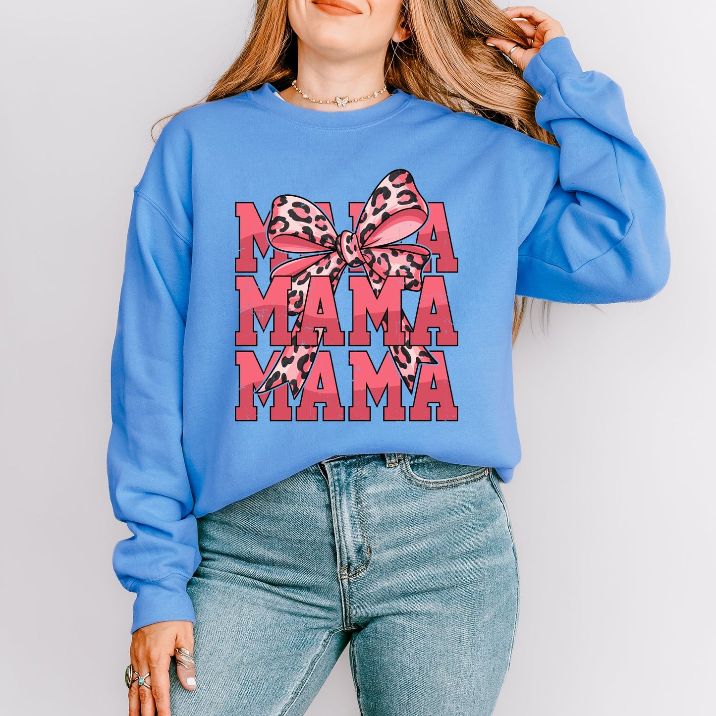 Coquette Mama Leopard  | Sweatshirt