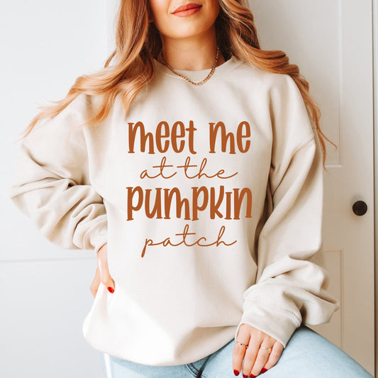 Meet Me At The Pumpkin Patch Script | Sweatshirt