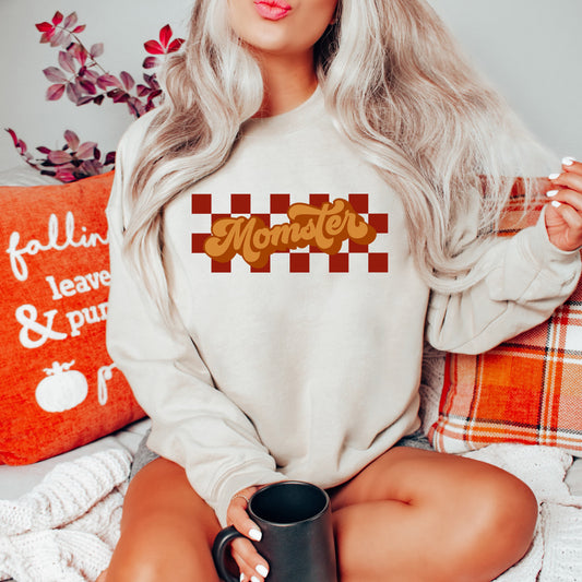 Momster Checkered | Sweatshirt