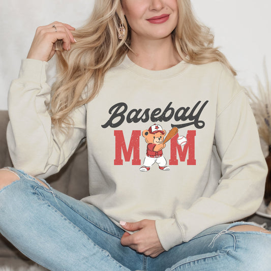 Baseball Mom Teddy Bear | Sweatshirt