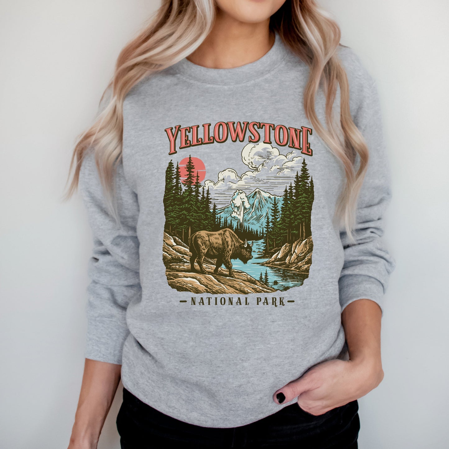 Yellowstone National Park Buffalo | Sweatshirt