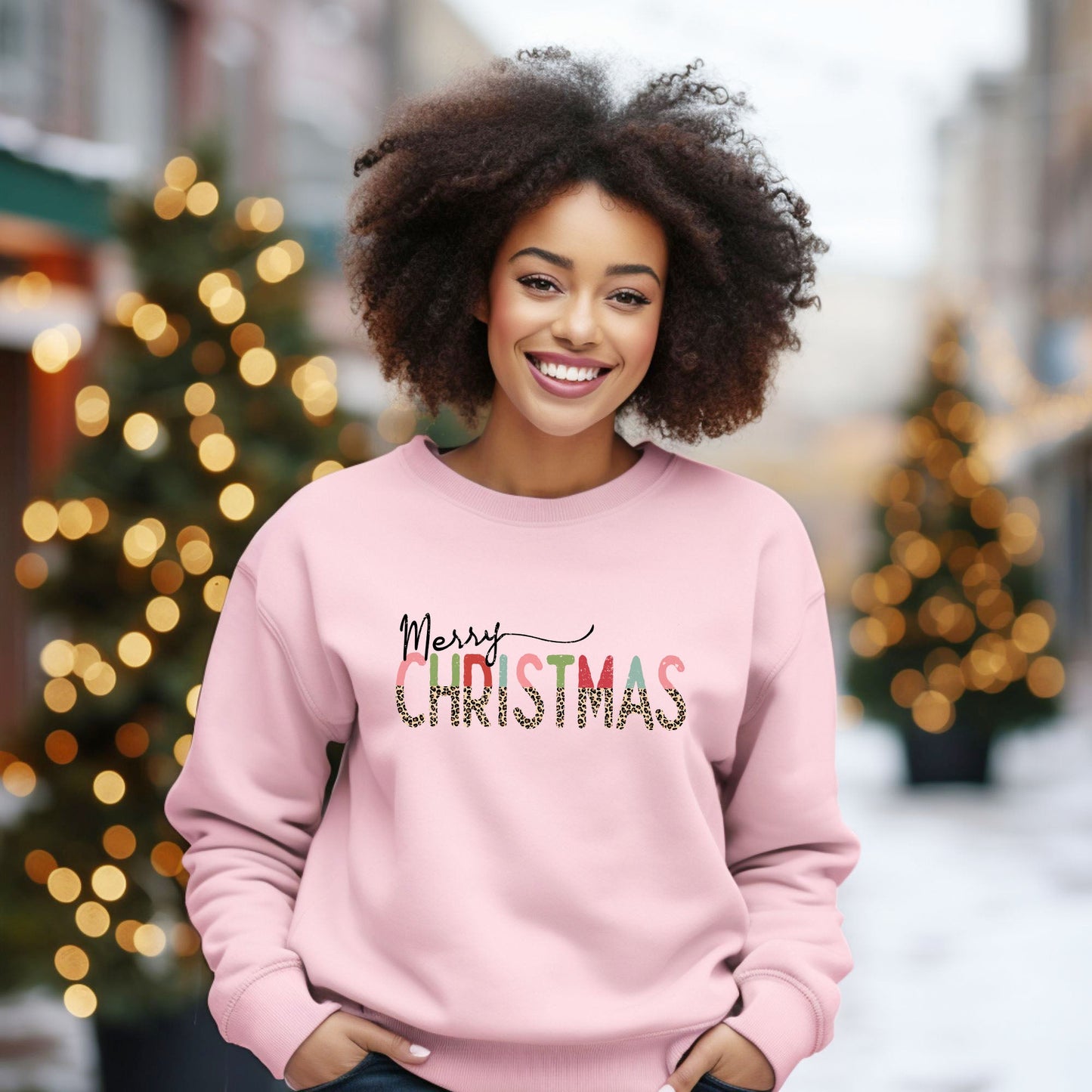 Leopard Merry Christmas | Sweatshirt