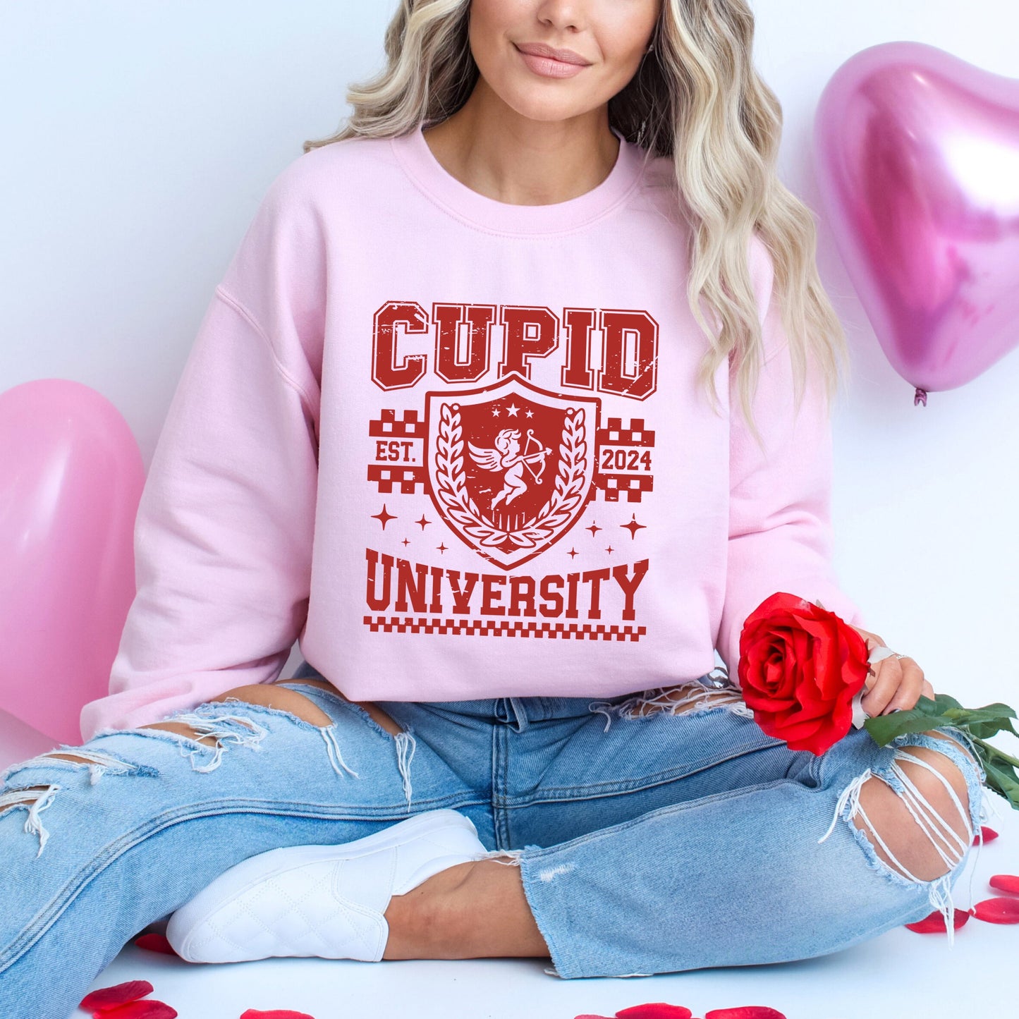 Cupid University Checkered | Sweatshirt