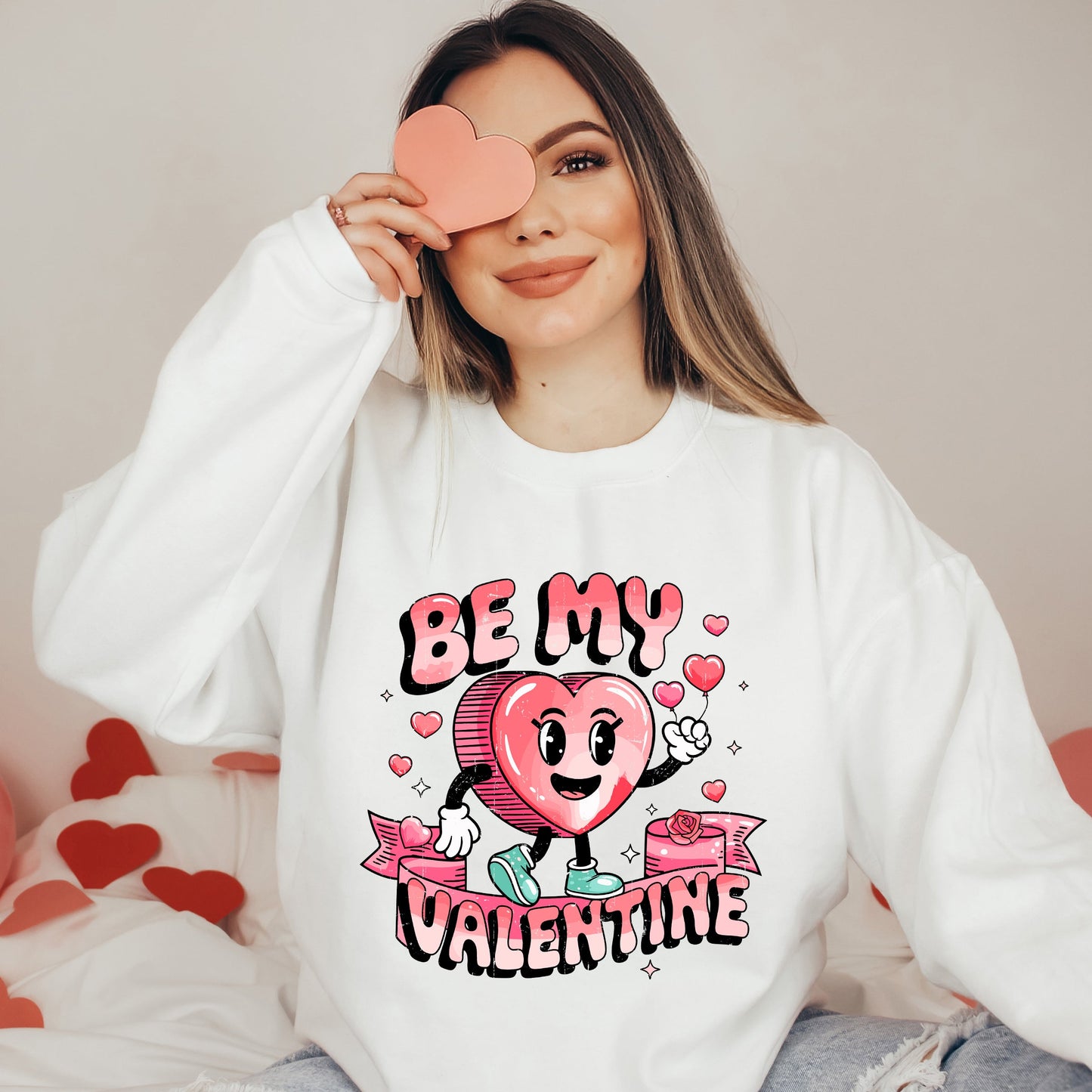 Be My Valentine Cartoon | Sweatshirt