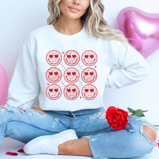 Nine Valentine Faces | Sweatshirt