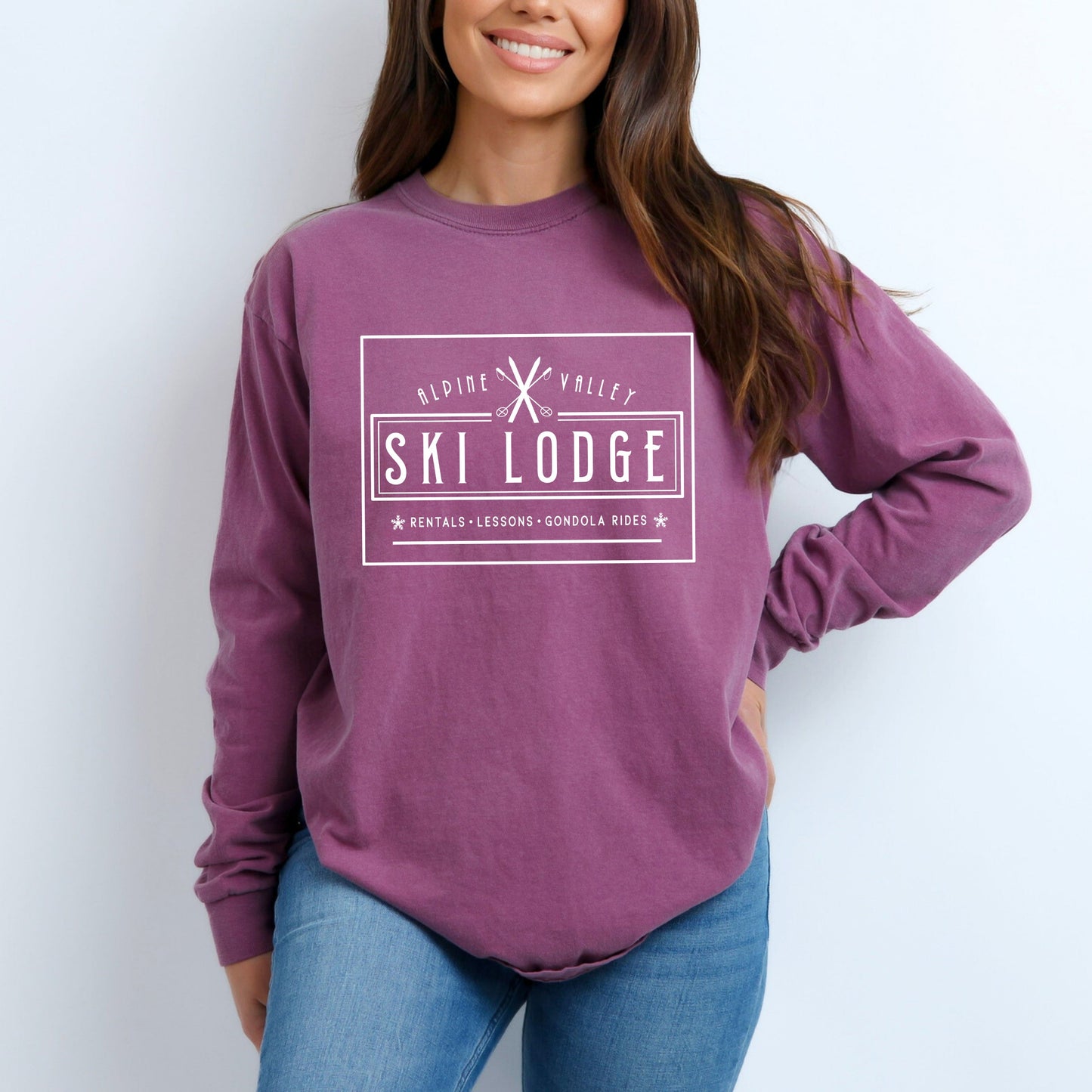 Alpine Valley Ski Lodge | Garment Dyed Long Sleeve