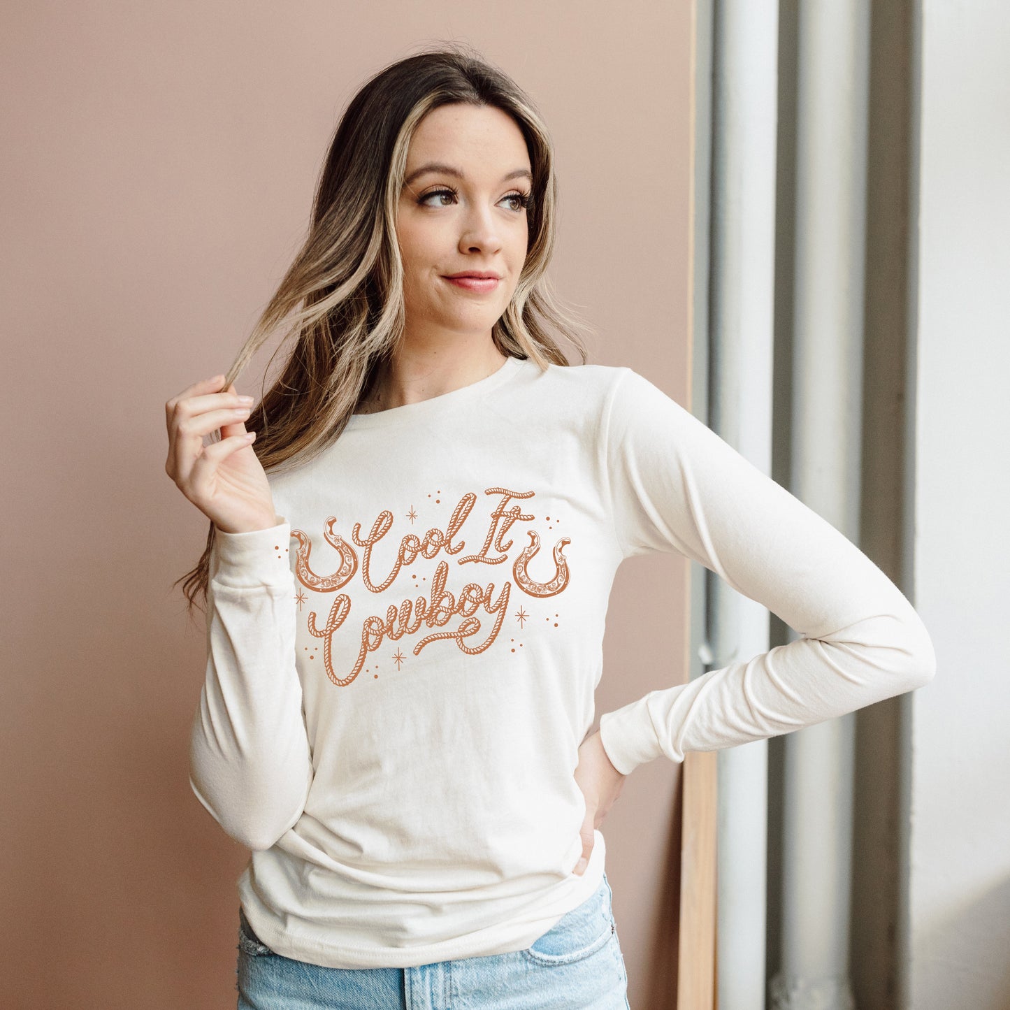 Cool It Cowboy Rope | Long Sleeve Crew Neck