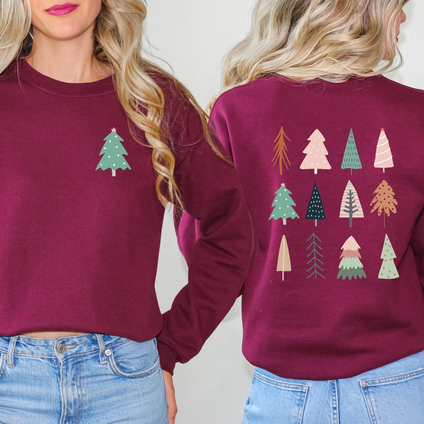 Christmas Tree Chart | Sweatshirt Front and Back Design