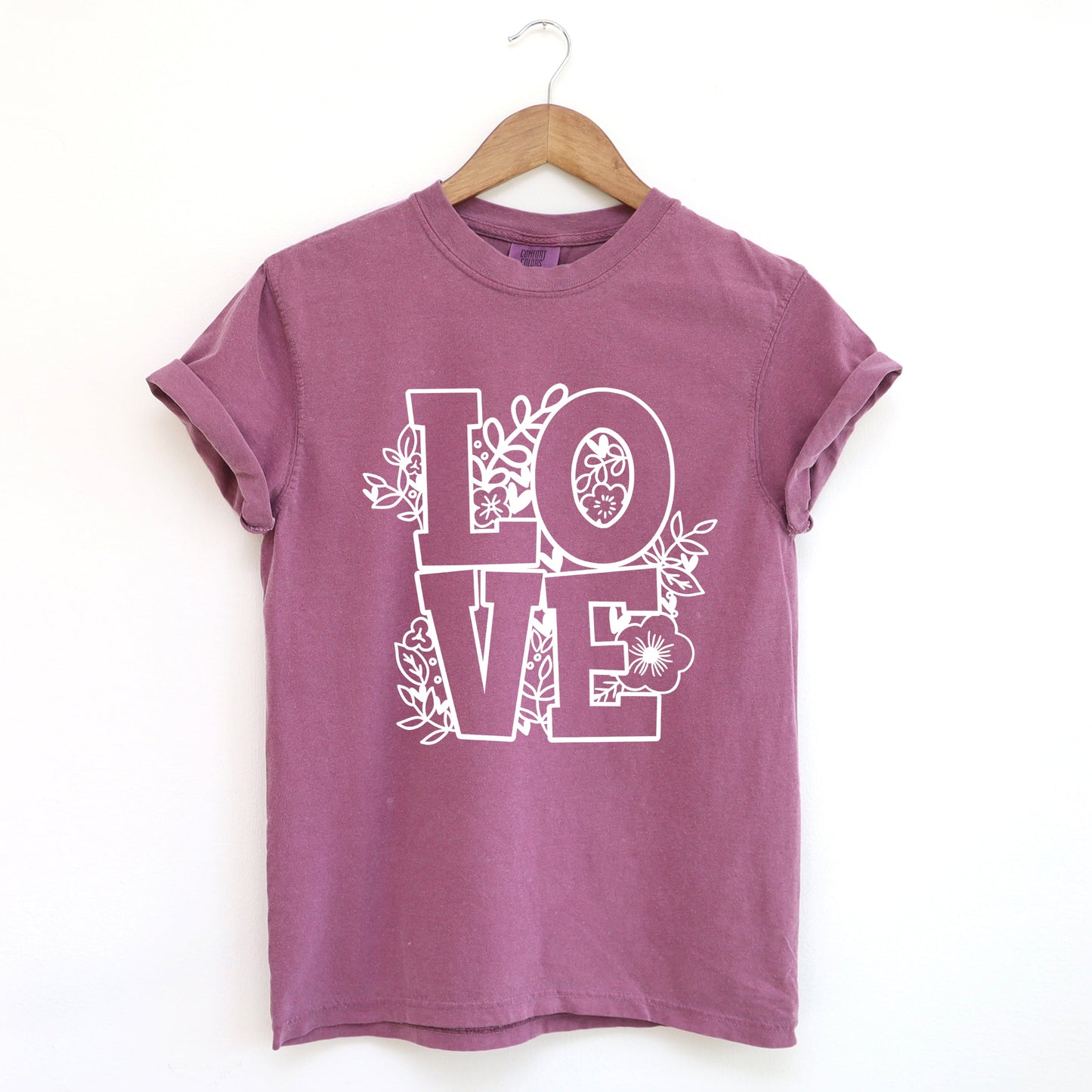 Love Floral| Garment Dyed Tee