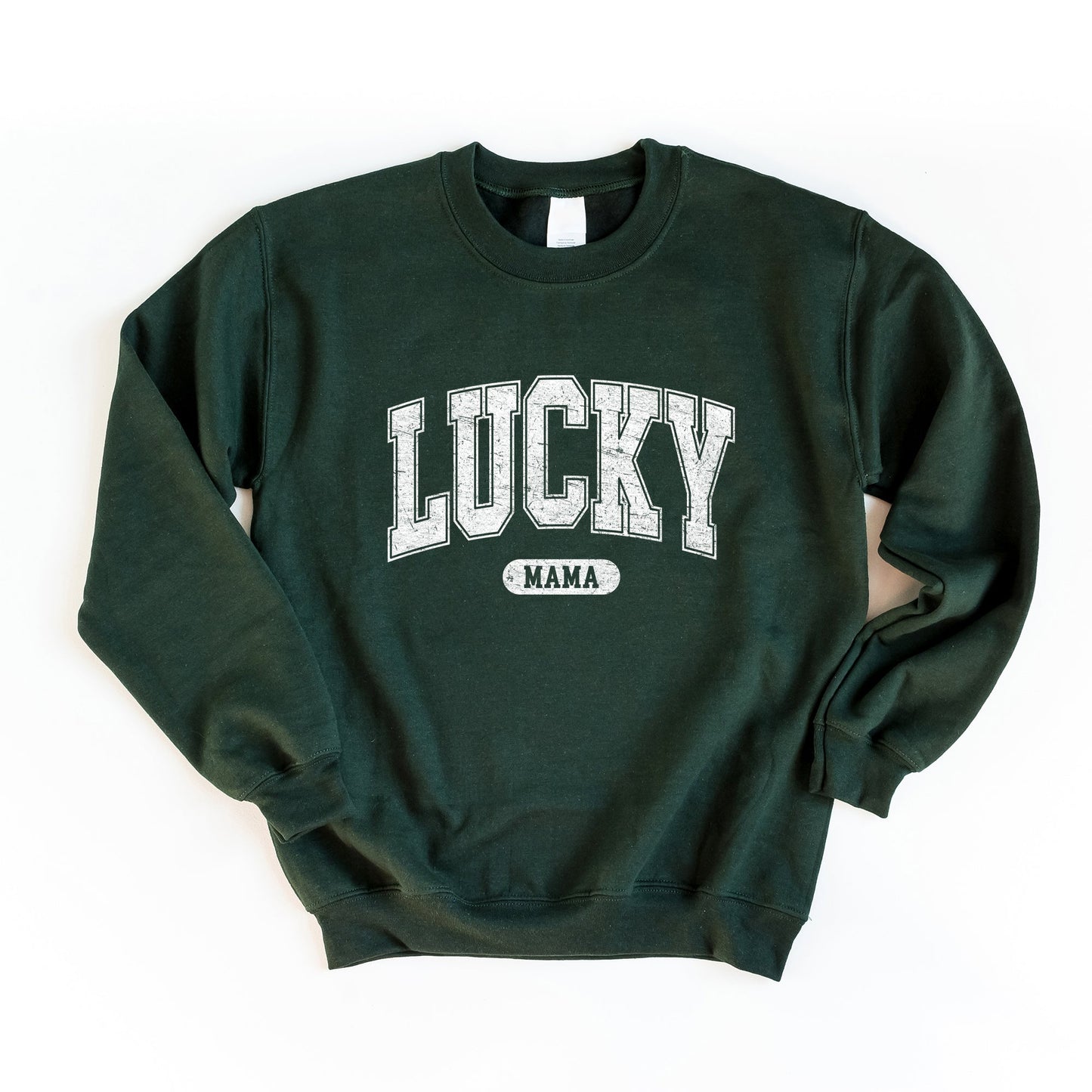 Lucky Mama Distressed | Sweatshirt