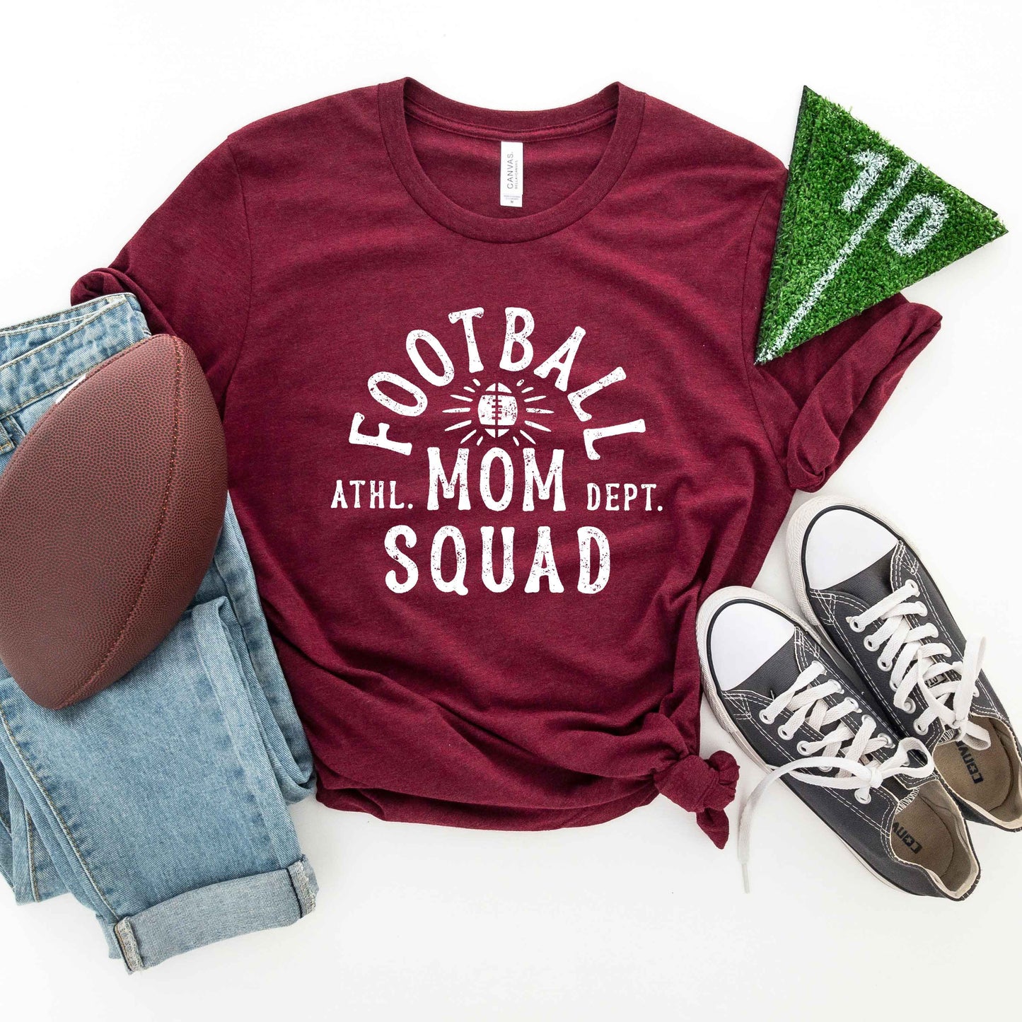 Football Mom Squad | Short Sleeve Graphic Tee