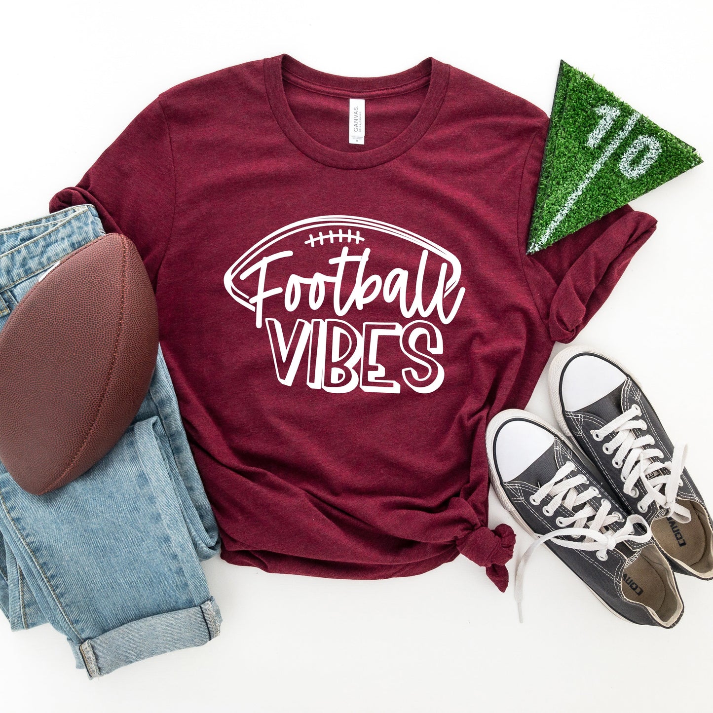 Football Vibes  | Short Sleeve Crew Neck